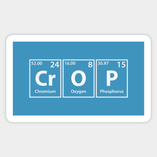 Crop (Cr-O-P) Periodic Elements Spelling Sticker